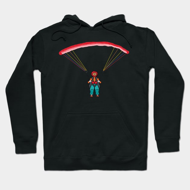 Paragliding Hoodie by Mark Ewbie